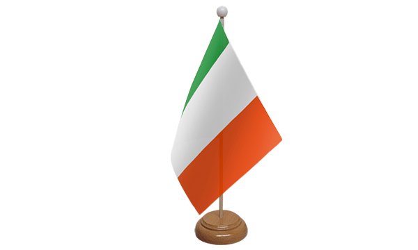 Ireland (Eire) Small Flag with Wooden Stand